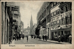 Stuttgart (7000) Esslingerstrasse, Zigarrenhandlung Lenser, ...