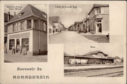 Mommenheim (Elsass) Bahnhof, Postamt, Handlung Bloch 1939 ...