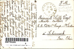 Mommenheim (Elsass) Bahnhof, Postamt, Handlung Bloch 1939 ...