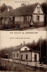 Goersdorf (Elsass) Bahnhof Liebfrauental 1926 I-II