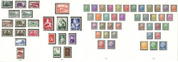 Saarland/Saarland BUND Sammlung Freimarken 1952 gestempelt, 1954-59 ...