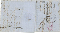 Belgien 20 C König Leopold I geschnitten MeF P.D. Brief aus Gand ...