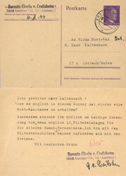 Adel - Baronin Gisela von Crailsheim (Schloß Amerang in Oberbayern) ...