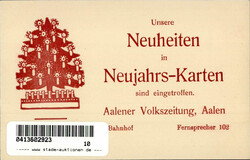 Aalen (7080) Bahnhofstrasse, Volkszeitung 1916 I-II  Automatically ...