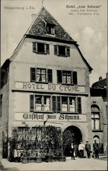 Weißenburg (Elsass) Hotel zum Schwan 1911 I  Automatically generated ...