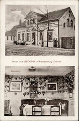Reckahn (o-1801) Gasthaus Klaus Dachsbau 1918 I-II