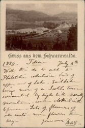 Vorläufer 1889 Schwarzwald 6.7.1889 von Titisee nach Cornwall / ...