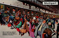 Thiele, Arthur Stuttgart, Schwäbsche Eisebahn I-II  Automatically ...