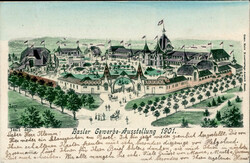 Basel (Basel-Stadt) Gewerbe-Ausstellung 1901 I-II  Automatically ...