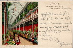 Erfurt (o-5000) Bouquet- und Kranzbinderei Schmidt 1903 I-II  ...