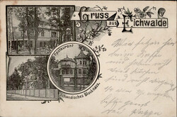 Eichwalde (o-1603) Restaurant Schwedisches Blockhaus 1899 I-II