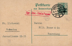 400: German Occupation World War I Poland - Postal stationery