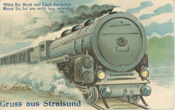 Stralsund (o-2300) Leporello-AK mit 10 Ansichten I-II