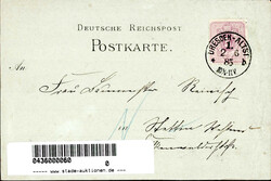 Vorläufer 1885 Dresden II- (Eckbug, fleckig)  Automatically ...