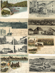 Deutschland Partie von circa 90 Ansichtskarten I-IIAutomatically ...