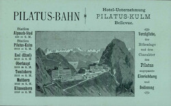 Pilatus (Luzern) Nota-AK Hotel Pilatus-Kulm, Eisenbahn, Pilatus-Bahn ...