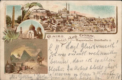 Ägypten Cairo, Hotel Gorff 1898 I-II