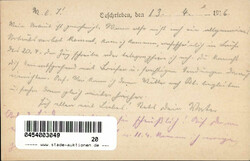 BRIEFTAUBEN - klarer Truppen-o ETAPPEN-INSPECTION 4.ARMEE Abtg. FÜR ...