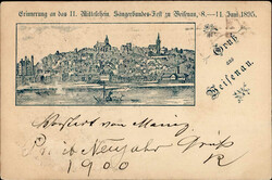 VORLÄUFER 1895 WEISENAU (6500) - II.MITTELRHEIN. SÄNGERBUNDES-FEST ...