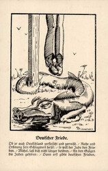 NS-JUDAIKA - Die Deutschen Baumeister Ser. IV/Nr. 6 DEUTSCHER FRIEDE ...