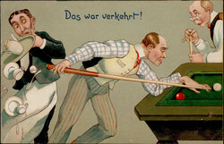 BILLIARD - Prägelitho Das war verkehrt! Ser 8174 I  Automatically ...