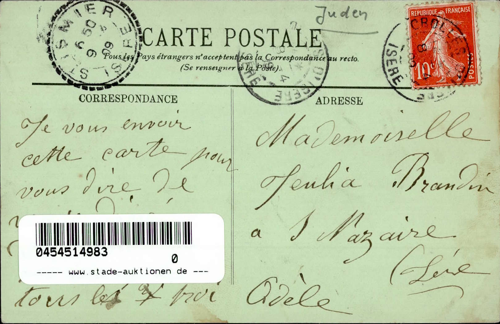 Image 1 for lot number 4116 for 69th Stade Auction