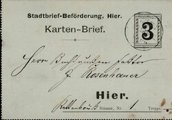 140: German Empire Stadtpost - Postal stationery