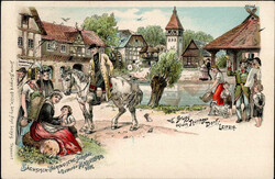 LEIPZIG (o-7000) - AUSSTELLUNG 1897 Gruss aus dem Thüringer Dorf ...