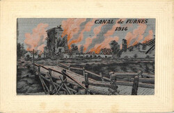 SEIDENKARTE - CANAL de FURNES 1914 I-IIAutomatically generated ...