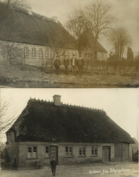 SLYNGSTEEN (Dänemark) - 2 versch. Gebäude-Foto-Ak 1914 ...