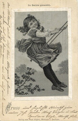 SEIDENKARTE - Mädchen Schaukel I-IIAutomatically generated ...