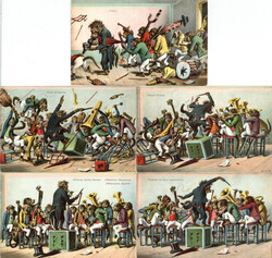 AFFEN - 5er-Serie(1150) vermenschlicht als MUSIKKAPELLE ...