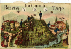 MECHANIK-DREHKARTE - RESERVE hat noch ... Tage - rücks. fleckig ...