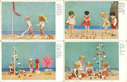 PUPPEN - KÄTHE KRUSE Puppen 4er-Serie KINDER AM STRAND (Emil Köhn ...