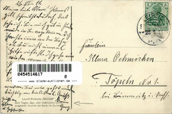 LEUCHT-POSTKARTE RADIUM - dem Licht ausgesetzt leuchtet die Karte ...