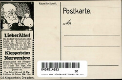 DRESDEN - KLEPPERBEIN`s WACHOLDERSAFT Maqrke KLUGER VOGEL seltene ...
