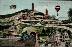 LEIPZIG (o-7000) - ZUKUNFTSLITHO der Leipziger SCHERBELBERG in der ...