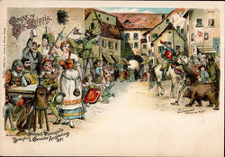 LEIPZIG (o-7000) - GEWERBE-AUSSTELLUNG 1897 - Gruss aus ALT-LEIPZIG ...
