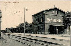 MEHLAUKEN Ostpr. - Bahnhof IAutomatically generated translation ...