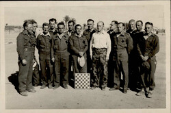 SCHACH - SCHACH in ÄGYPTEN - seltenes Foto(11,5x7,5cm) Englische ...