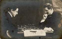 SCHACH - Foto-Ak SCHACH-SPIELER I-II  Automatically generated ...
