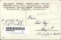 Judaika - Neujahrskarte mit Jude beschrieben I-II  Automatically ...