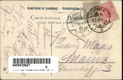 LUXEMBURG (Luxemburg) - Strassen-Briefmarken-Prägekarte I  ...