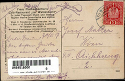 WIEN II (Österreich) - Franz Plankenbüchlers Cafe-Restaurant Zur ...