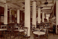 HALLE Saale (o-4000) - CAFE BAUER Innenansicht I