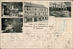 HALLE Saale (o-4000) - Restaurant Zum Lichtenhainer Krug Geiststrasse ...