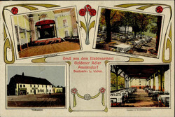 AMMENDORF b. Halle Saale (o-4002) - Jugendstilkarte Gruss aus dem ...