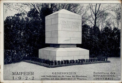 MAIFEIER 1922 - Den TOTEN der REVOLUTION GEWERKSCHAFTSVEREIN MÜNCHEN ...
