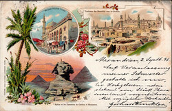 ALEXANDRIA (Ägypten) - Litho 1898 I-II