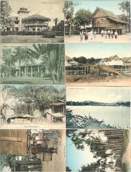 SINGAPORE - 10 versch. alte AK IAutomatically generated translation ...